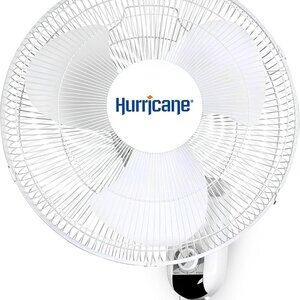 New Hurricane Classic Oscillating Wall Mount Fan